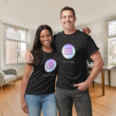 Zakelijke logo zwarte werknemer werkkleding naam t-shirt