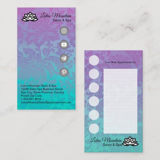 zakelijke loyaliteit Kaart Visitekaartje (Voorkant / Achterkant)