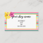 Zakelijke loyaliteitskaart marketing discount craf aanbevelingskaartje (Achterkant)