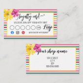 Zakelijke loyaliteitskaart marketing discount craf aanbevelingskaartje (Voorkant / Achterkant)