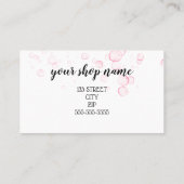 Zakelijke loyaliteitskaartmarketingkorting schoonh aanbevelingskaartje (Achterkant)