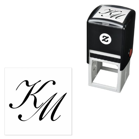 Zakelijke Loyalty Card Initieel Monogram Script Lo Zelfinktende Stempel (In situ)