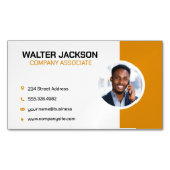 Zakelijke man aan de telefoon | Zakelijke visiteka Magnetisch Visitekaartje (Voorkant)