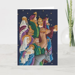 Zakelijke Mannen met kerstmis en  met wieltjes Feestdagen Kaart