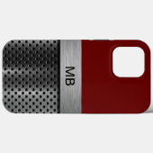 Zakelijke Mannen monogram kool Case-Mate iPhone Case (Achterkant (horizontaal))