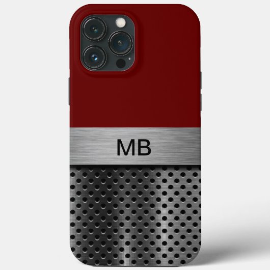 Zakelijke Mannen monogram kool Case-Mate iPhone Case (Achterkant)