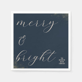 Zakelijke marine en Gold Holiday Servet