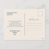 Zakelijke marine en goud feestdagenkaart (Achterkant)