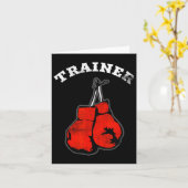Zakelijke marketing - Boxing Trainer Kaart (Gele Bloem)