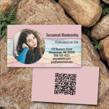 Zakelijke Marketing Custom Round Foto en QR-code