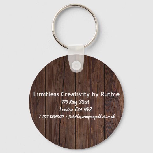 Zakelijke marketing persoonlijke Logo Sleutelhanger (Voorkant)