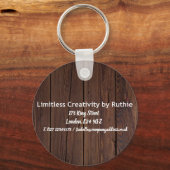 Zakelijke marketing persoonlijke Logo Sleutelhanger (Voorkant)