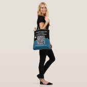 Zakelijke marketing Promotie QR Code Logo Tote Bag (Op model)