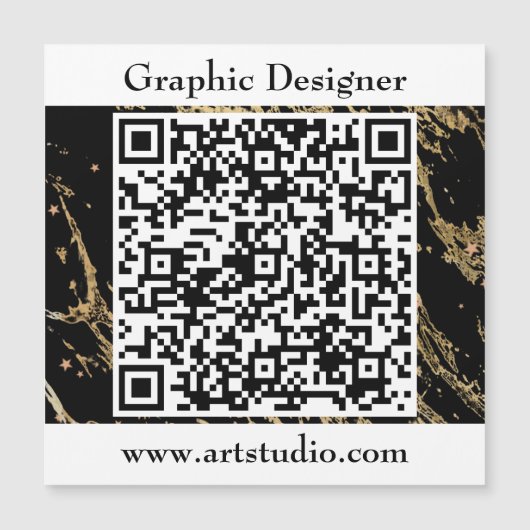 Zakelijke marketing promotionele QR-code (Voorkant)
