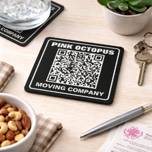 Zakelijke Marketing QR Code Kartonnen Onderzetters