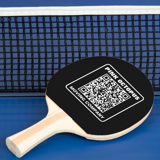 Zakelijke Marketing QR Code Tafeltennisbatje (Insitu)