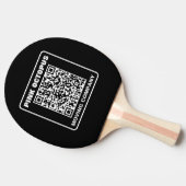 Zakelijke Marketing QR Code Tafeltennisbatje (Zijkant)