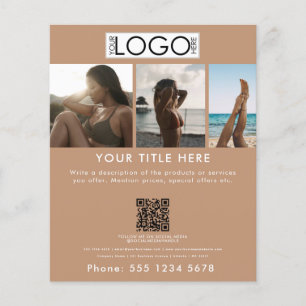 Zakelijke Marketing Tanning Salon Spray Tan Beauty Flyer