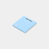 Zakelijke marketingartikelen aangepast blauw post-it® notes (Schuin)