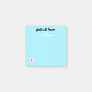 Zakelijke marketingartikelen aangepast blauwgroen post-it® notes
