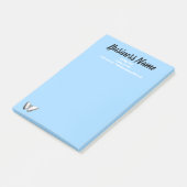 Zakelijke marketingobjecten aangepast Blauw Post-it® Notes (Schuin)