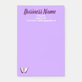 Zakelijke marketingobjecten aangepast paars post-it® notes