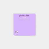 Zakelijke marketingobjecten aangepast paars post-it® notes (Voorkant)