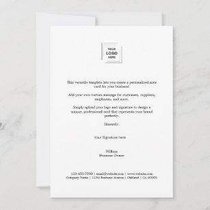 Zakelijke Memo   Modern Minimalistisch Logo met Ha Notitiekaartje