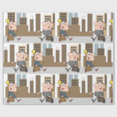 Zakelijke Mensen Die In De Stad Afspreken Cadeaupapier (Vlak)