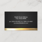 Zakelijke Mensen | Gouden Glansrand Visitekaartje (Achterkant)