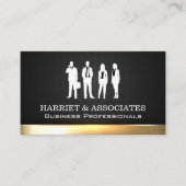 Zakelijke Mensen | Gouden Glansrand Visitekaartje (Voorkant)