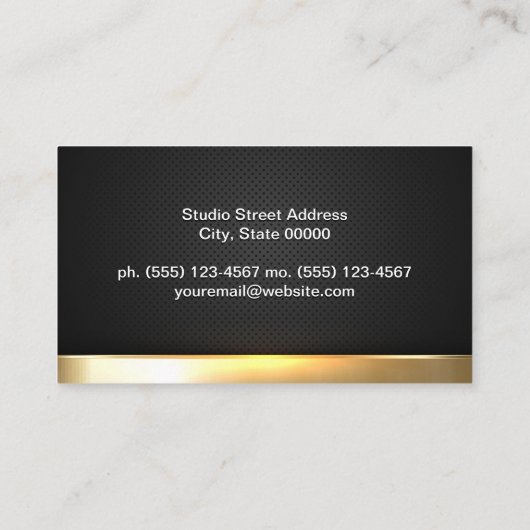 Zakelijke mensen | Goudsher Visitekaartje (Achterkant)