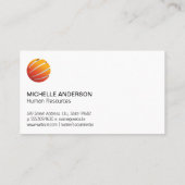 Zakelijke Mensen in Vergaderzaal Visitekaartje (Achterkant)