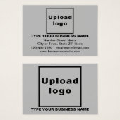 Zakelijke merk op grijze rechthoekige profielkaart visitekaartje (Voorkant /achterkant)