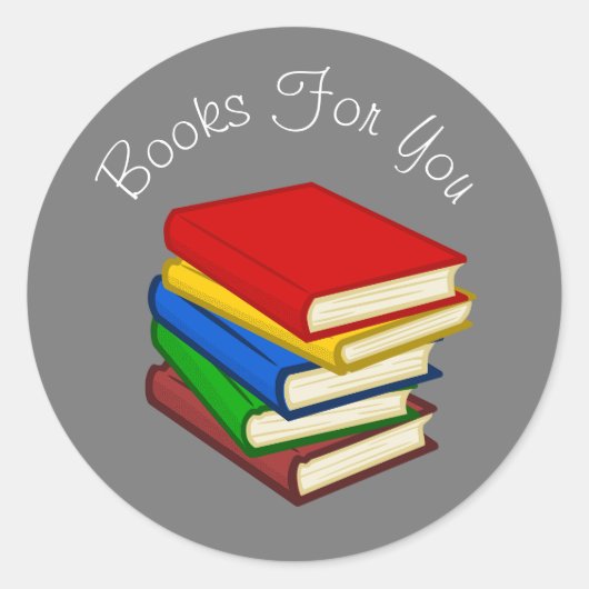 Zakelijke merken van CO-lovende boeken Ronde Sticker (Voorkant)