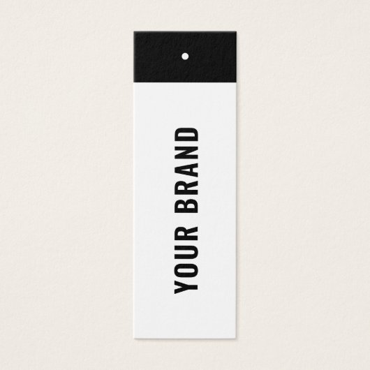 Zakelijke minimalist Merknaam Kleding Hang Label Mini Visitekaartjes (Voorkant)