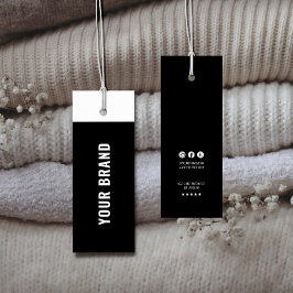 Zakelijke minimalist Merknaam Kleding Hang Label Mini Visitekaartjes
