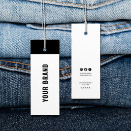 Zakelijke minimalist Merknaam Kleding Hang Label Mini Visitekaartjes