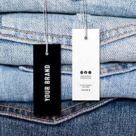 Zakelijke minimalist Merknaam Kleding Hang Label Mini Visitekaartjes