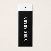 Zakelijke minimalist Merknaam Kleding Hang Label Mini Visitekaartjes (Voorkant)
