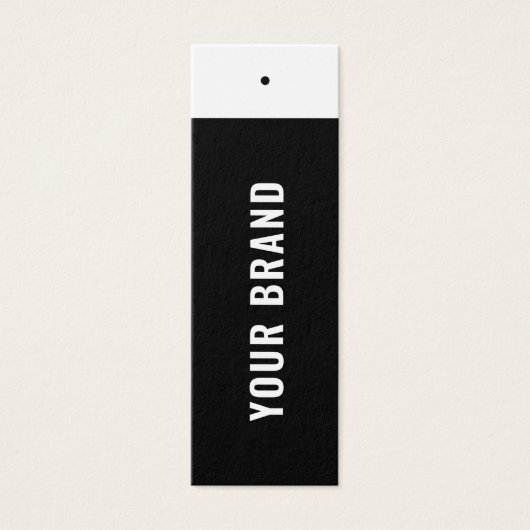 Zakelijke minimalist Merknaam Kleding Hang Label Mini Visitekaartjes (Voorkant)