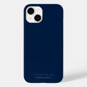 Zakelijke minimalistische marine blauw Case-Mate iPhone case (Achterkant)
