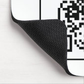 Zakelijke Minimalistische QR-code Scan Me Muismat (Hoek)