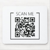Zakelijke Minimalistische QR-code Scan Me Muismat (Voorkant)
