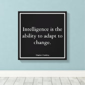 Zakelijke motivatie Hawking Typografie Canvas Afdruk (Insitu (Houten vloer))