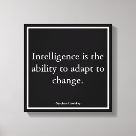Zakelijke motivatie Hawking Typografie Canvas Afdruk