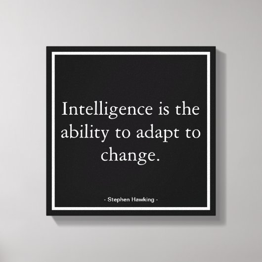 Zakelijke motivatie Hawking Typografie Canvas Afdruk (Voorkant)