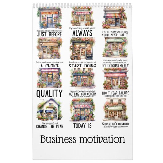 Zakelijke motivatie kalender (Hoes)