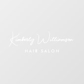 Zakelijke naam Chic Signature Script Raamsticker (Vel)