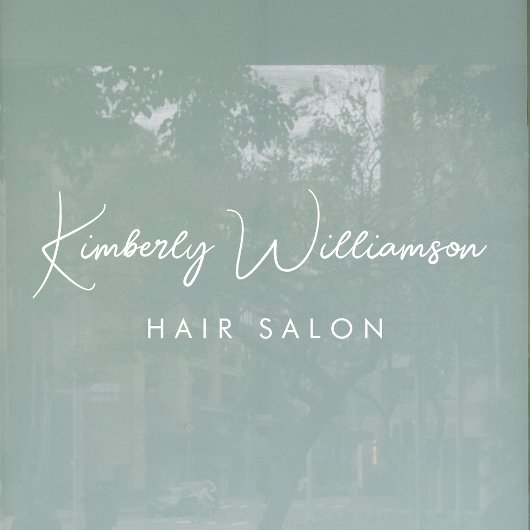 Zakelijke naam Chic Signature Script Raamsticker